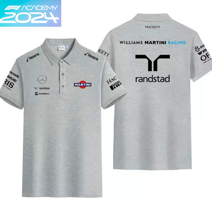 2024 Polo Williams Martini Racing Homme Slim Fit Manche Courte